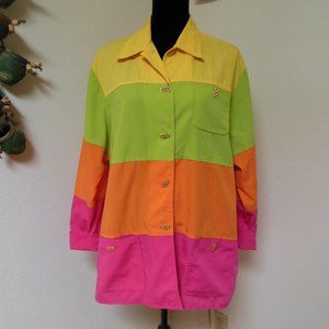 Colorful Women's Button Down Shirt
